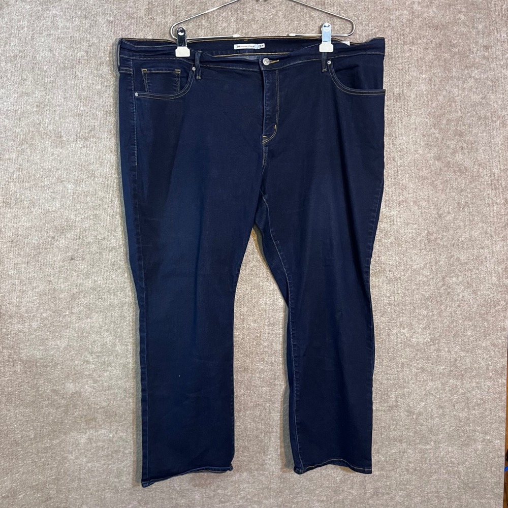 Levi Levi 314 Shaping Straight Jeans Womens 24W Dark Wash Denim Classic
